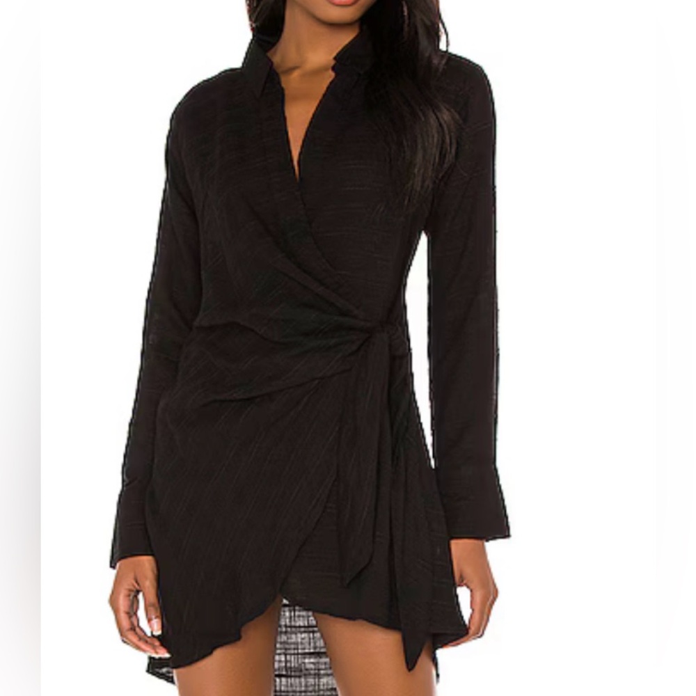 NWT L*Space Black Long Sleeve Coverup
